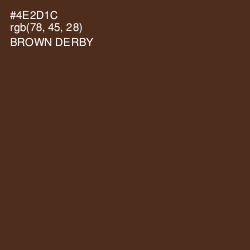 #4E2D1C - Brown Derby Color Image